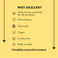 Dazller Kreamy Kajal - Pack of 2, Blackest Black, 15 Hour Stay, Water-Resistant, Smudge-Proof, Creamy Matte Finish