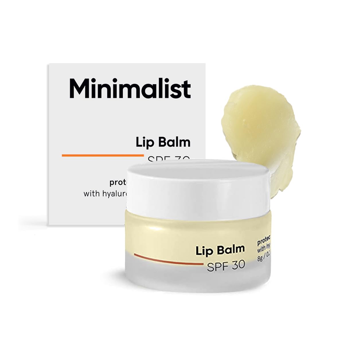 Minimalist Spf 30 Lip Balm With Ceramides & Hyaluronic Acid | Lip Protection & Nourishment | For Women & Men | 8 Gm, Off White