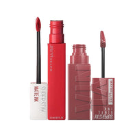 Maybelline New York Liquid Matte Lipstick, Long Lasting, 16hr Wear, Superstay Matte Ink, 20 Pioneer, 5ml & High Shine Gloss, Lasts for 16 HRs, SuperStay Vinyl Ink, Witty