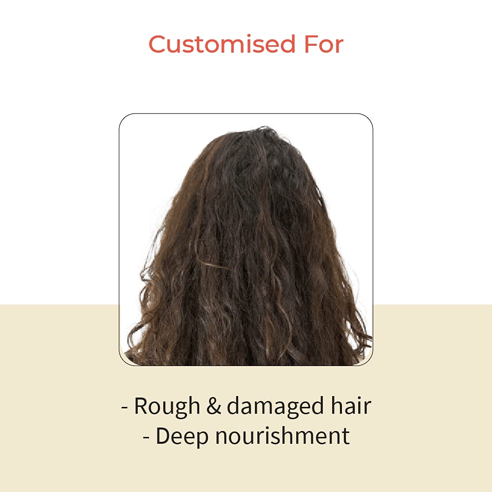 Vedix Rachan Intense Damage Restore Leave In Conditioner, Customized Ayurvedic Hair Serum For Dry Frizzy Hair With Jojoba + Shea Butter + Linseed - 50 Millilitre