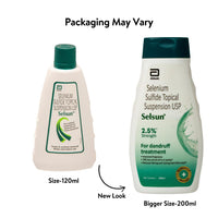 Selsun Abbott Suspension Anti Dandruff Shampoo for Men and Women, Clears Away Dandruff Flakes, Relieves From Excessive Oil, Relieves From Dandruff Related Itching- 120 ml