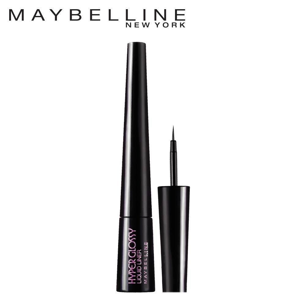 Maybelline Hyper Glossy Finish Liquid Liner, Black, 3g & Biphase Make-Up Remover, 40ml