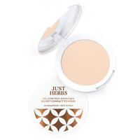 Just Herbs Long Stay Non Sticky Makeup Fixer & Just Herbs Oil Control Radiance Booster Age Defying Compact Powder for face Makeup 9g (Ivory) Combo