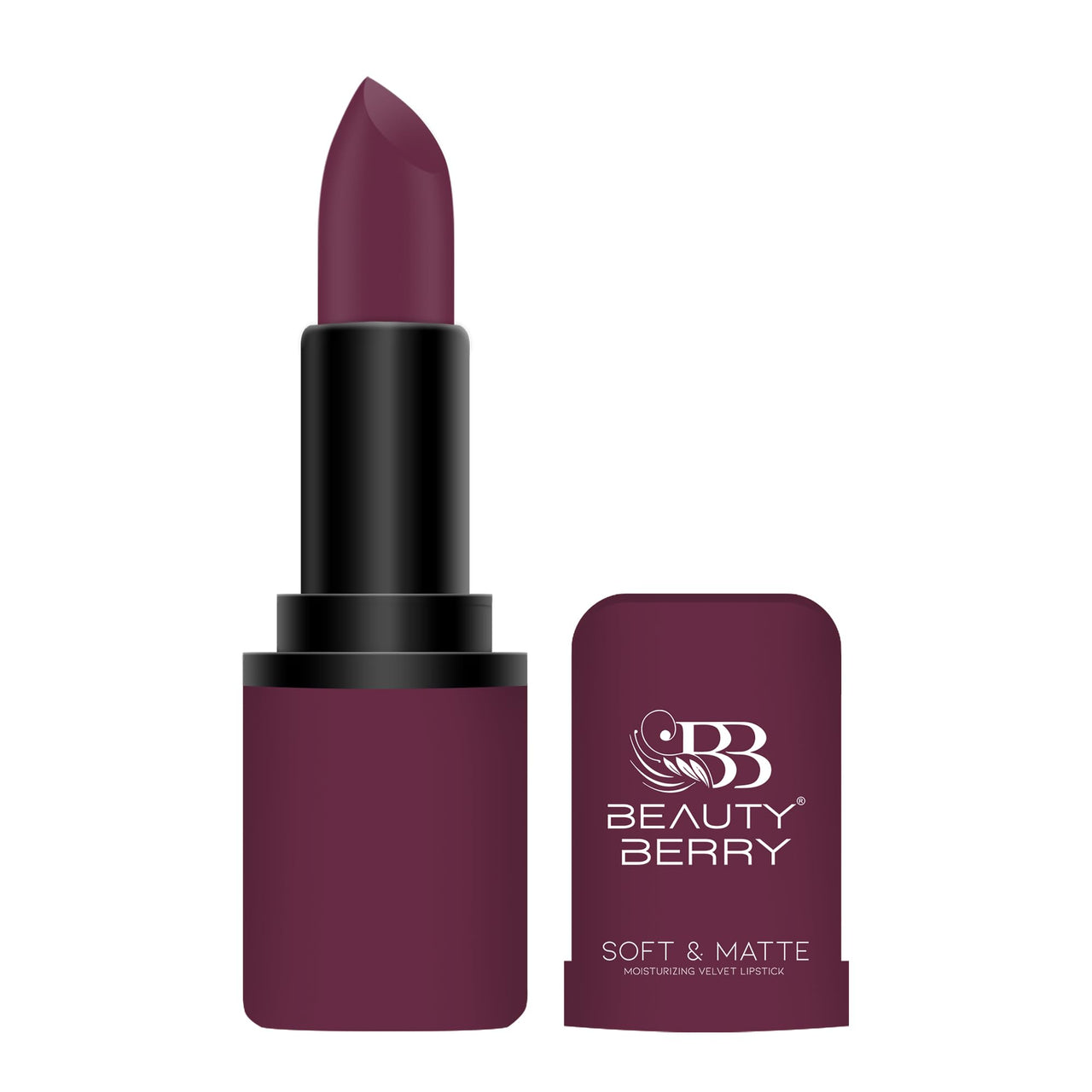 Beauty Berry Soft & Matte Moisturizing Velvet Lipstick For Women - Long-Lasting, Hydrating, High-Pigment Color. (Shade 25)