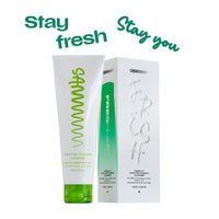 Sammmm Fresh-Af Purifying Foaming Cleanser, Face Wash for Deep Cleaning, with Blue Lotus & White Lily, 100g/3.53 oz, Creamy Foaming Texture