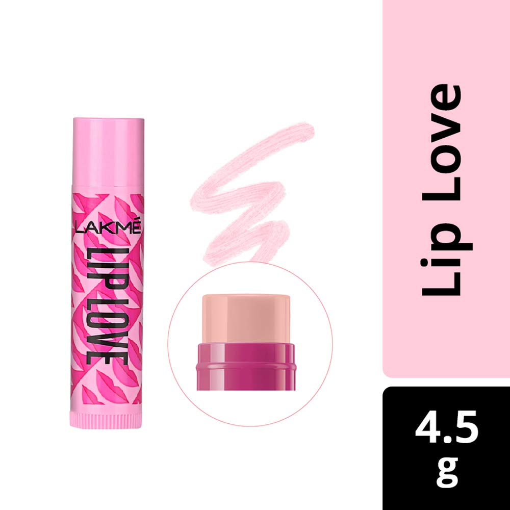 LAKMÉ Lip Love Chapstick, Caramel, 4.5G And Lakme Lip Love Chapstick, Insta Pink, 4.5G