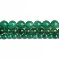 45pcs 8mm Natural Stone Beads Green Agate Beads Energy Crystal Healing Power Gemstone for Jewelry Making, DIY Bracelet Necklace