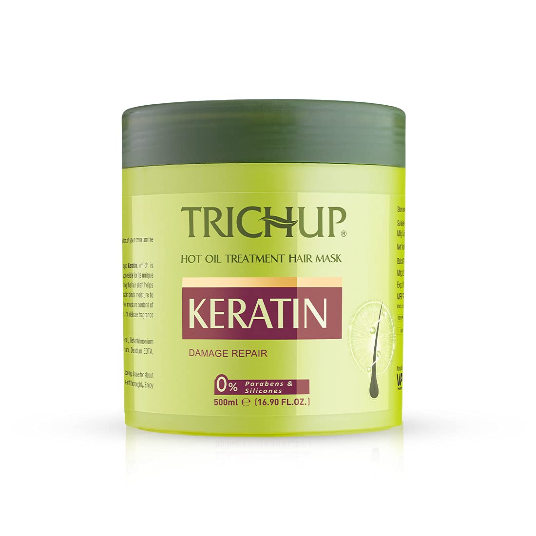 Trichup Keratin Hair Mask - 500 ml | For Dry & Damaged Hair | Helps to Reduce Split Ends | Improved Hair Appearance