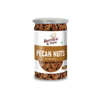 Berries And Nuts Premium American Pecan Nuts 300 Grams | Crunchy Nuts, Rich in Protein & Fibre, Pecans | 2 Bottle of 150 Grams