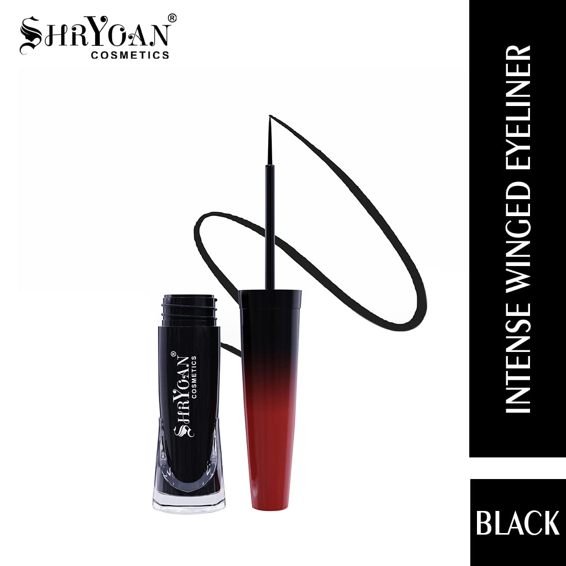 Shryoan Matte Eyeliner| Non-Fading & Long Wear With Waterproof Liner And Non-Smudging With Matte Finish Liner (6ml) (Black)