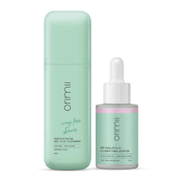 Orimii Daily Acne Defence Routine with No Salicylic Serum & Soap-Free Face Wash | Skin Clarifying Combo with Safe & Natural Ingredients | Gentle on Skin | Safe for Pregnant Women