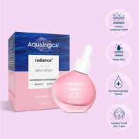 Aqualogica Radiance+ Juicy Dew Drops Illuminating Face Serum for Men and Women - With Watermelon and Niacinamide | Serum for Glowing, Oily & Dry Skin -30ml
