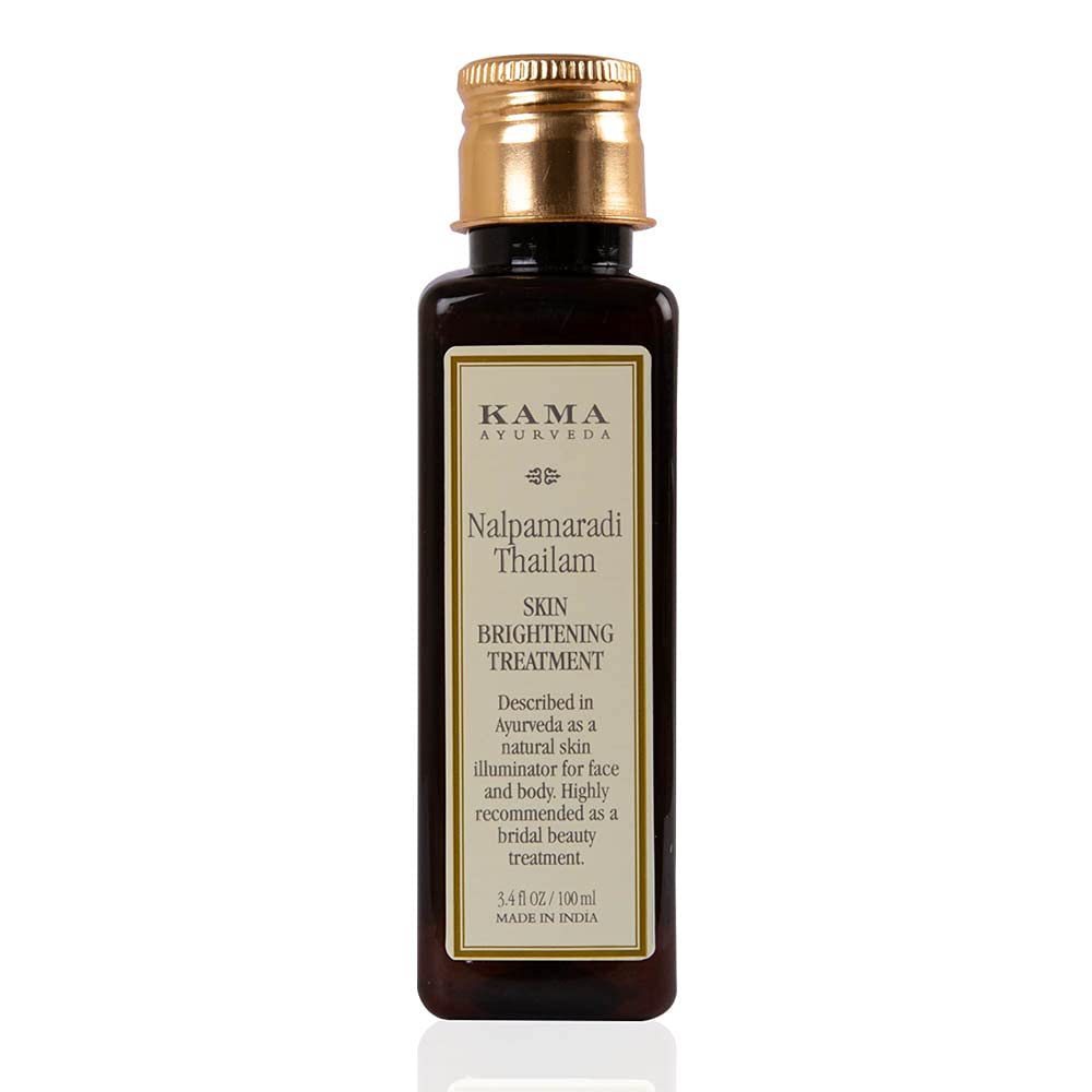 Kama Ayurveda Kumkumadi Miraculous Beauty Ayurvedic Night Serum, 12ml & Kama Ayurveda Nalpamaradi Skin Brightening Treatment, 100ml