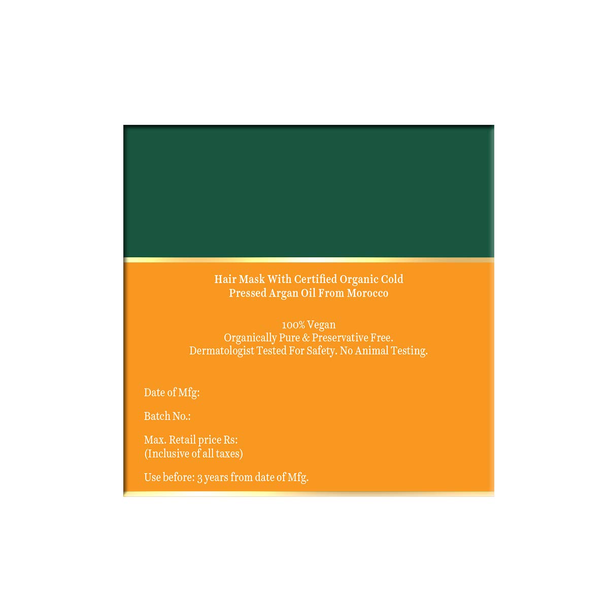 Biotique Bio Herbcolor Conditioning Hair Color, 50g + 110ml - Darkest Brown 3N (Pack of 1) & Biotique Argan Oil Hair Mask from Morocco (Ideal for Frizz -Free and Stronger Hair), 175g