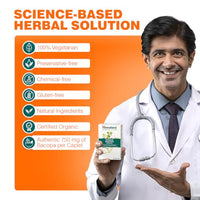 Himalaya Organic Bacopa (Brahmi) I For Mental Alertness I Improves Memory Score by 30%* I Supports Positive Mood I 100% Natural I 30 Veg Caplets