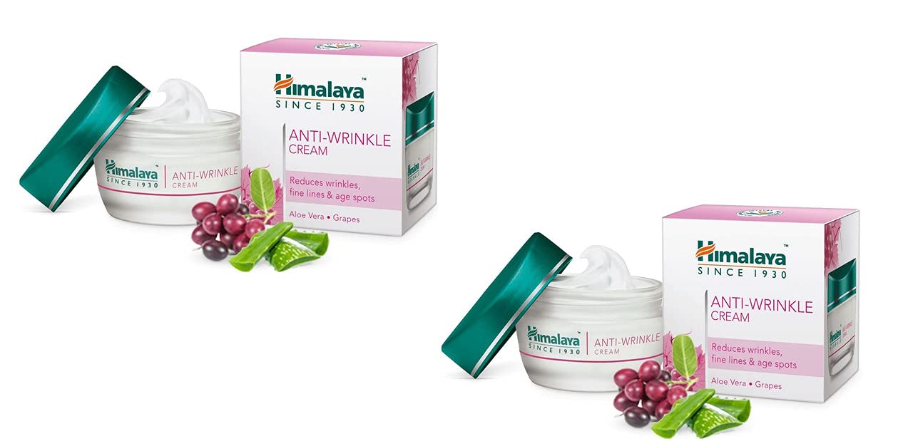 Himalaya Herbals Anti-Wrinkle Cream, 50g (Pack of 2)