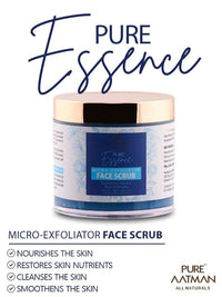 Pure aatman Rice exfolliator face scrub Cleanses Pores Remove Dead Skin Cells Makes Skin Supple & Firm 100gm