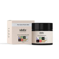 Vedix Customized Face Pack - Avasya Clarifying Clay Mask For Acne Prone Skin With Kumari + Tea Tree + Kaolin