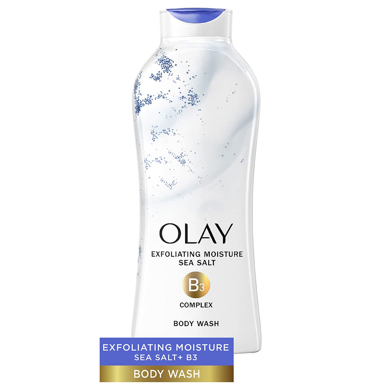 Olay Body Wash Daily Exfoliating, White, 650 mL (22 FL OZ)