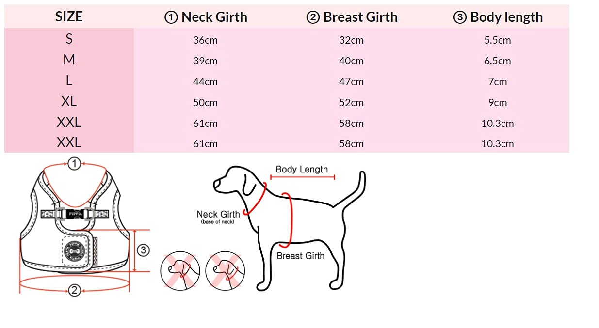 Puppia Soft Vest Harness B II - Orange - XXL XX-Large