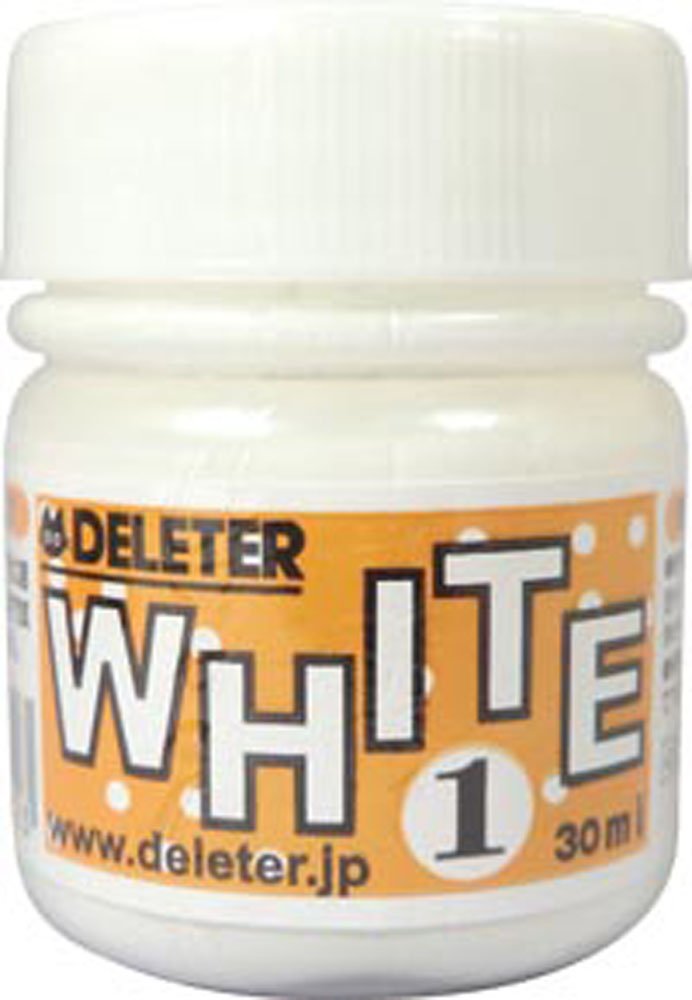 DELETER Manga Ink, White 1, Multi-Purpose White Ink for dip Pen & Brush, Flows Well, 30ml/Bottle, 1 Bottle (341-0002)