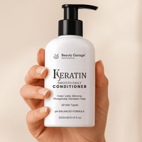Beauty Garage Keratin Sulfate Free Moisturizing Smooth Daily Conditioner 300ml Frizz Control Perfect Smooth and Shine To Maintain Your Straight Hair