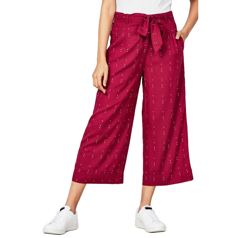 Infuse by Shoppers Stop Printed Viscose Full Length Womens Palazzo