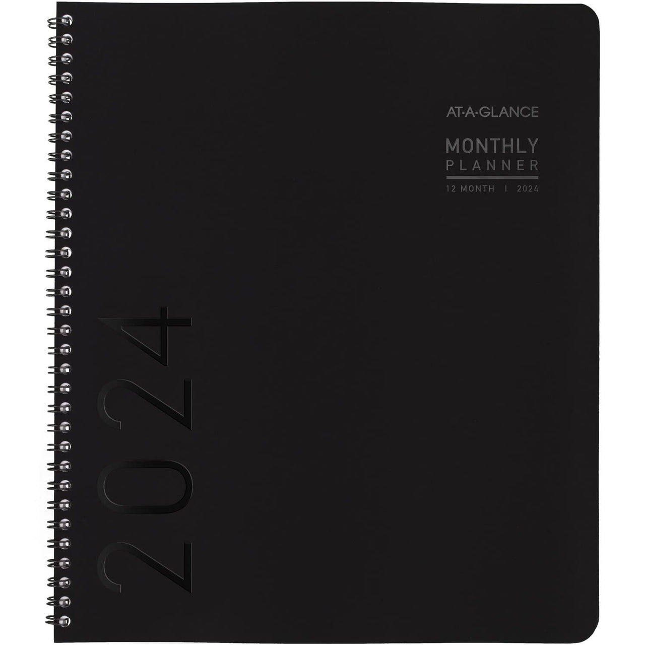 AT-A-GLANCE 2024 Monthly Planner, 9" x 11", Large, Contemporary Lite, Black (7026XL0524)