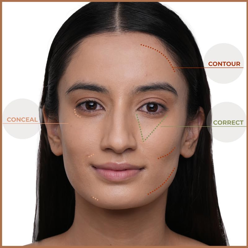 Insight Cosmetics No Smudge Concealer |HD Look |Waterproof |Minimize Fine Lines |Medium Coverage |Long Lasting |Youthful Look |Photo Ready, 5gm (CR121-ORANGE CORRECTOR)