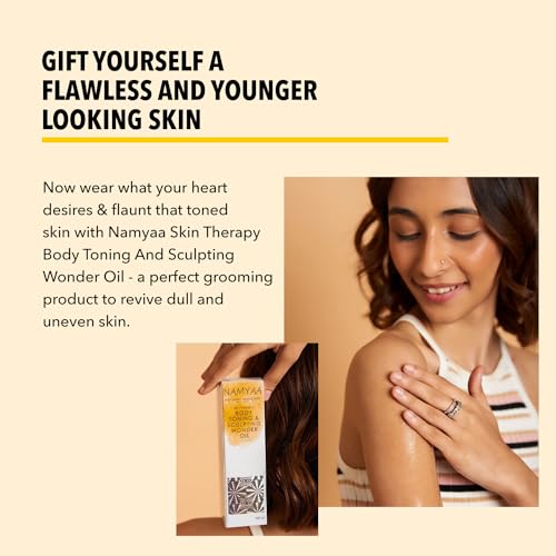 Namyaa Natural Lip Serum/Balm/Lightener/Moisturizer For Lip Lightening/Brightening/Toning & Namyaa Natural Science Body Toning/Sculpting Wonder Oil For Scars/Stretch Mark/Ageing/Uneven Skin To