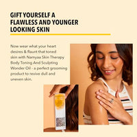 Namyaa Natural Lip Serum/Balm/Lightener/Moisturizer For Lip Lightening/Brightening/Toning & Namyaa Natural Science Body Toning/Sculpting Wonder Oil For Scars/Stretch Mark/Ageing/Uneven Skin To