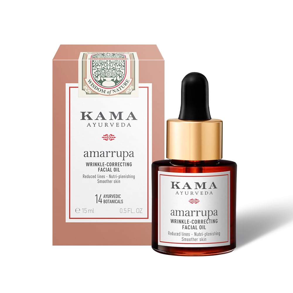 AMARRUPA WRINKLE-CORRECTING FACIAL OIL 15ML | NEW & IMPROVED | Powered with Centella Asiatica| Firming & Smoothing