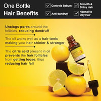 Soulflower Lemon Essential Oil | Hair Fall Control, Pimple, Acne Care, Skin Care & Oil Control | 100% Organic, Pure, Natural & Undiluted Premium Essential Oil|15ml