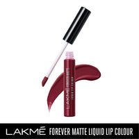 Lakmé Forever Matte Liquid Lip Color, Matte Finish, 5.6 ml - Wine Touch and Forever Matte Liquid Lip Color, Matte Finish, 5.6 ml - Red Sangria