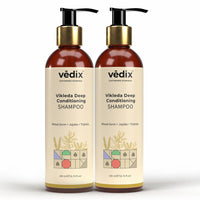Vedix Vikleda Deep Conditioning Shampoo For Dry Hair | Ayurvedic Shampoo for Men & Women | Combo Pack | 200 ml*2