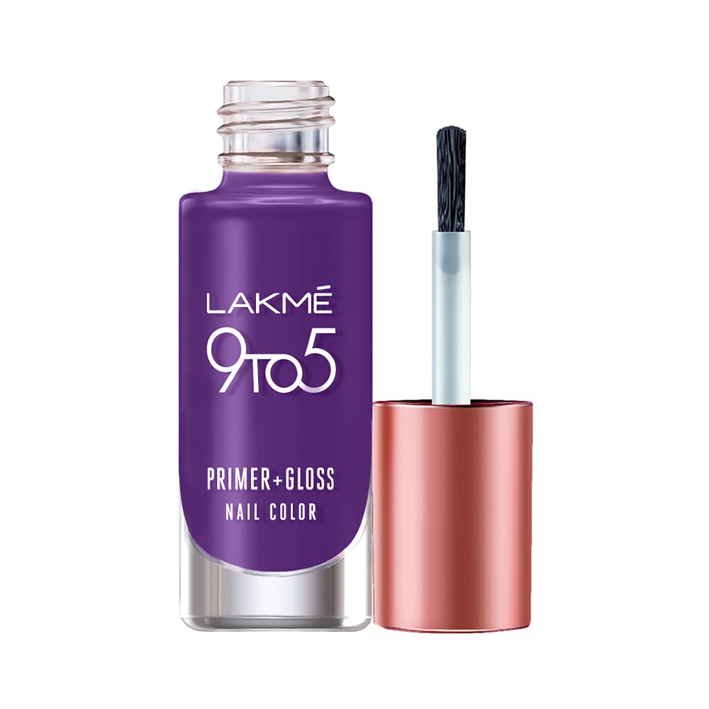 Lakmé 9 To 5 Primer + Glossy Finish Nail Colour 6 ml & 9To5 Primer + Glossy Finish Nail Colour 6 ml Combo