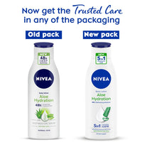 NIVEA Body Lotion, Aloe Hydration, with Aloe Vera, for Men & Women, 200 ml