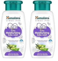Himalaya Extra Moisturizing Baby Wash, 200ml (Pack of 2)