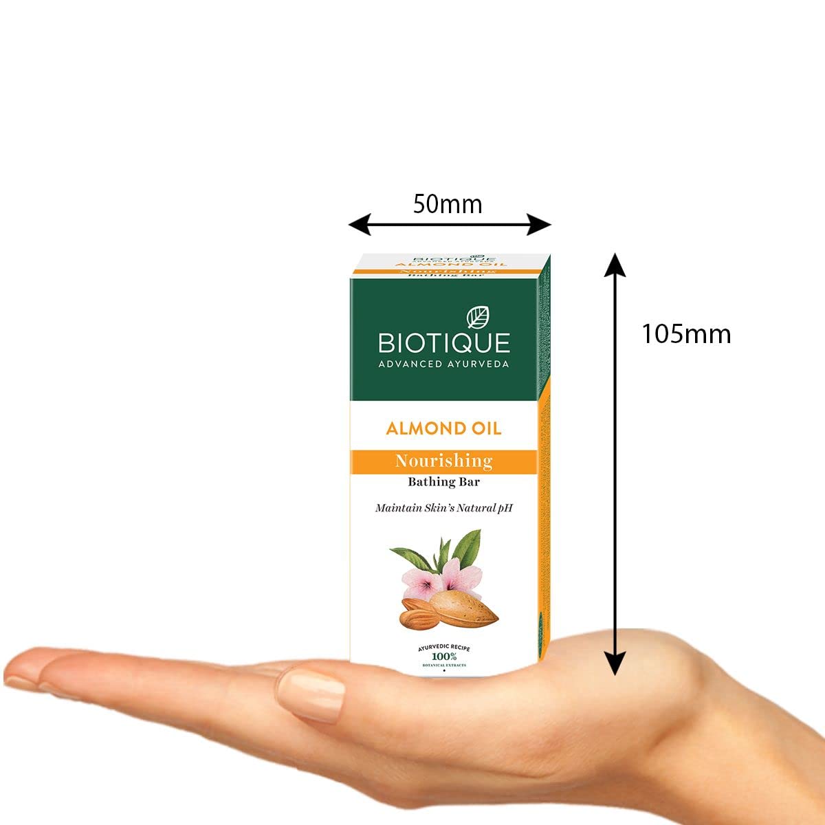 Biotique Bio Basil and Parsley Body Revitalizing Body Soap, Pack of 3, 225 g (3 x 75 g) & Biotique Almond Oil Nourishing Body Soap, 150g