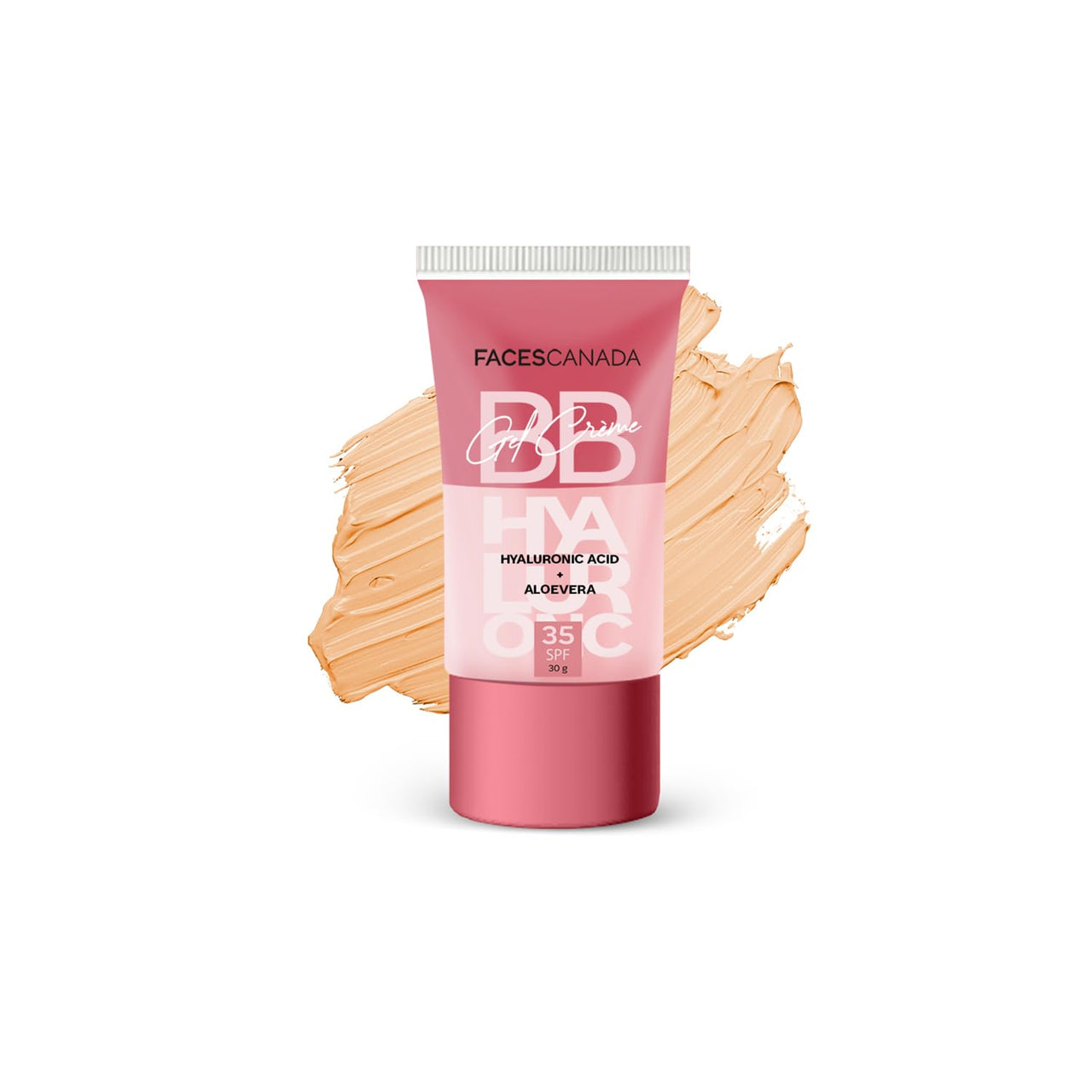 FACES CANADA SPF 35 BB Gel Crème - Warm Caramel, 30g | Multitasking | Even Skin Tone | Instant Glow | Smooth Flawless Matte Finish | Hydrating | Lightweight & Nonsticky