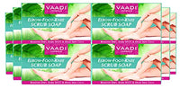 Vaadi Herbals Elbow-Foot-Knee Scrub Soap with Almond and Walnut, 75g (Pack of 12)