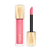 Lakmé Glitterati Lip Glaze, glossy finish, 3D crystal shine, for fuller & fabulous lips, non sticky, with vegan collagen for instantly plump lips, lip gloss, Hot Pink Cosmo