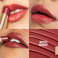 Lakmé 9to5 Lipstick, Hya Matte, with Hyaluronic Acid for hydrated lips, Monday Mocha 3.6gm