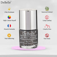 DeBelle Gel Nail Lacquer - French Collection | Long Lasting, Non UV Gel Finish | Seaweed Enriched & Chip Resistant - 8 Ml (Copper Glaze)