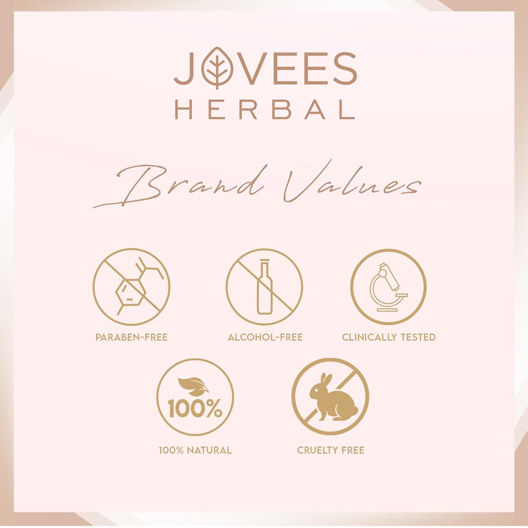 Jovees Herbal Illuminating Primer Infused with Hyaluronic Acid & Vitamin E | Hydrating & Smooth Natural Finish | Light Weight Formula | Natural Tint, 30gm