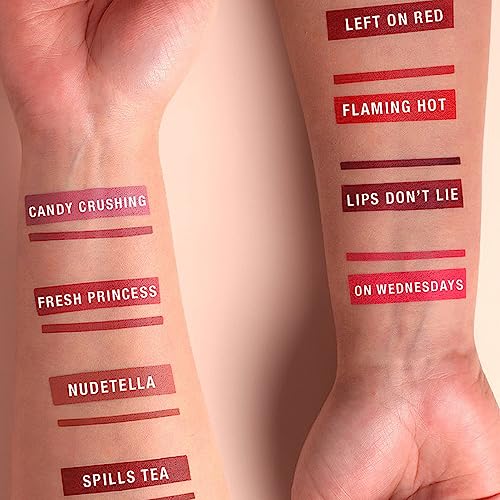 Typsy Beauty Twist & Pout Lipstick & Lip Liner | Lipstick with Matching Liner for Defined Lips I Candy Crushin I Matte finish & Contoured Lip Effect I Mauve Pink | Made In Korea | 0.75 + 0.16g