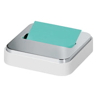 Post-it Note Dispenser for 3 in x 3 in Notes, White Base with Steel Top