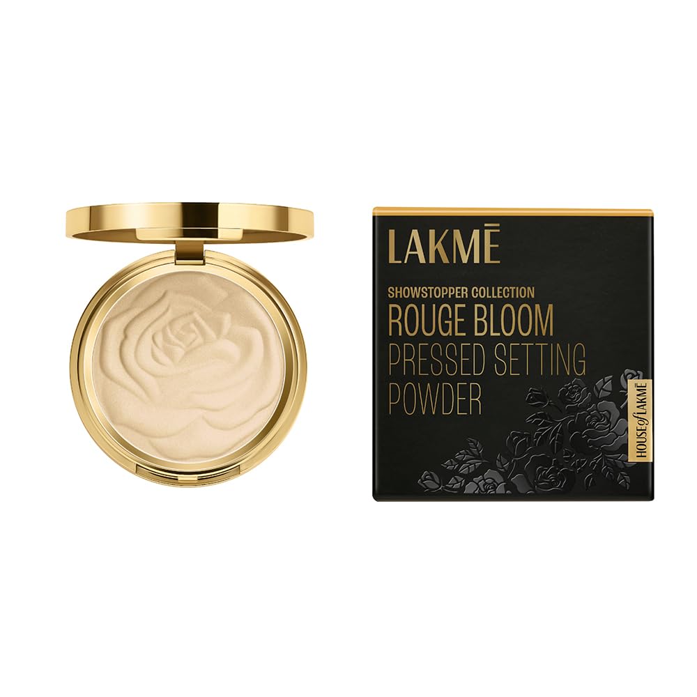 Lakmé Showstopper Collection Rouge Bloom Matte Setting Powder Neutral Nude - 12 Gram, All Skin