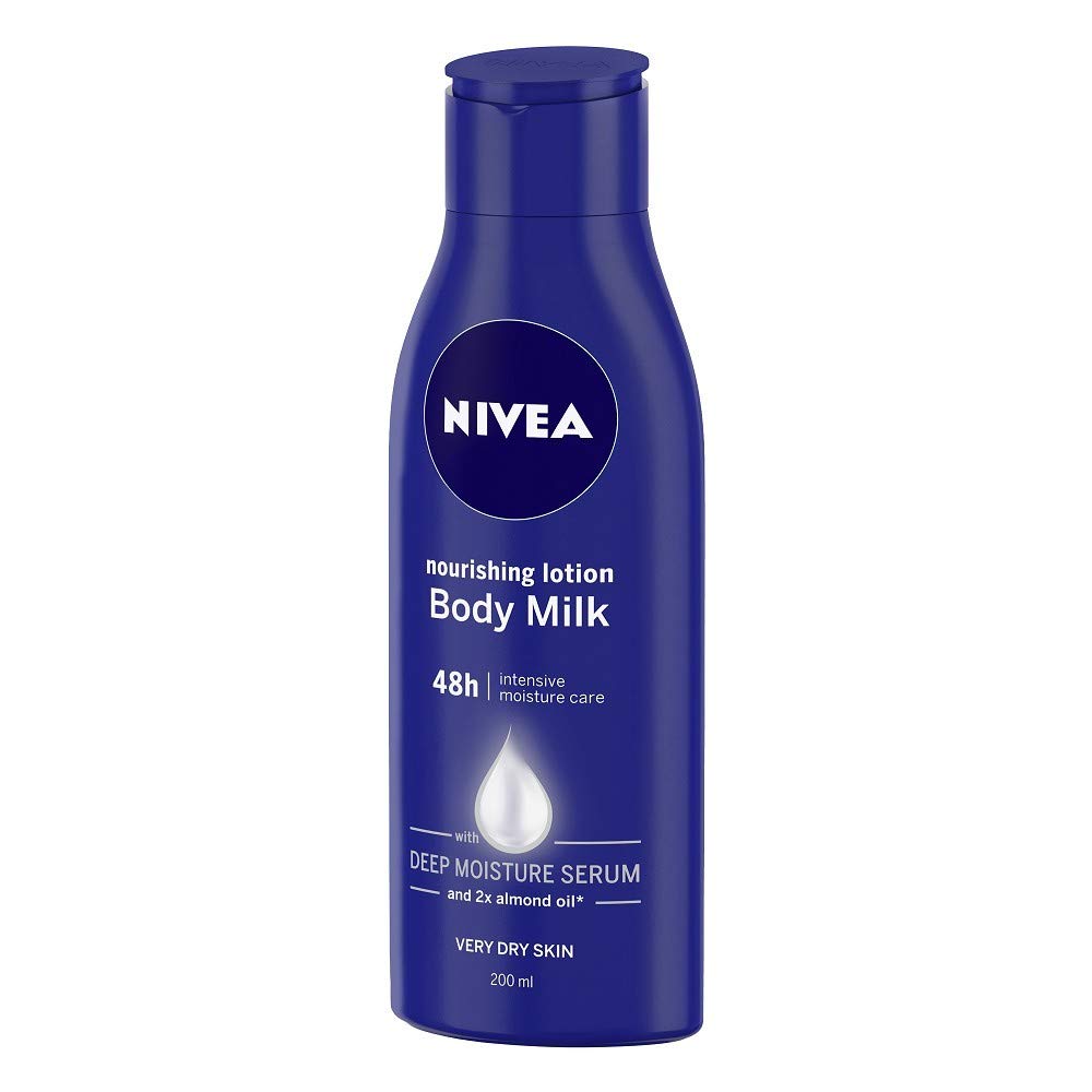 Nivea Nourishing Lotion Body Milk, 200ml (Pack of 3), Dry Skin