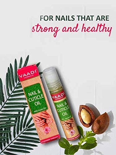 Vaadi Herbals Nail and Cuticle Oil with Jojoba Oil, 10ml